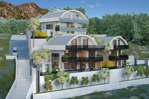 4+1 Villa  i Alanya, Antalya, Tyrkiet Nr. 62122 - 3