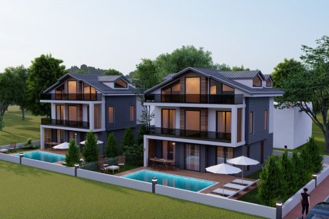 4+1 Villa  i Fethiye, Mugla, Tyrkiet Nr. 60628 - 2