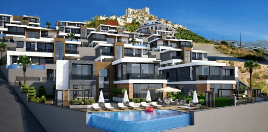 3+1 Villa  i Kargicak, Alanya, Antalya, Tyrkiet Nr. 10659