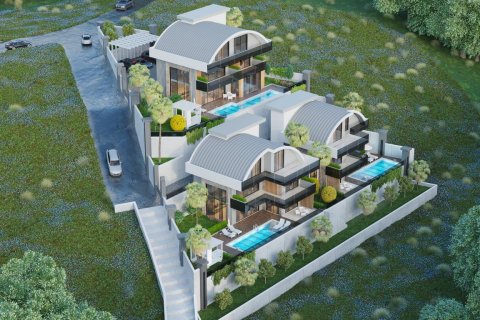 4+1 Villa  i Alanya, Antalya, Tyrkiet Nr. 62122 - 12