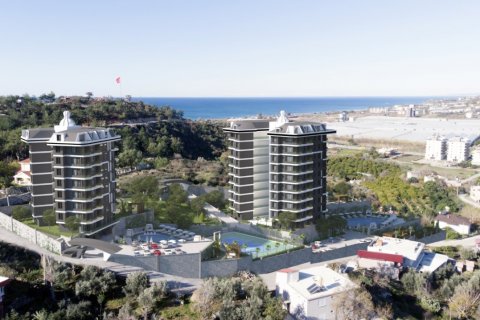 1+1 Lejlighed  i Alanya, Antalya, Tyrkiet Nr. 58907 - 3