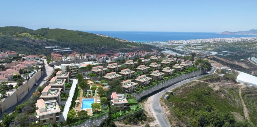 3+1 Lejlighed  i Alanya, Antalya, Tyrkiet Nr. 59058
