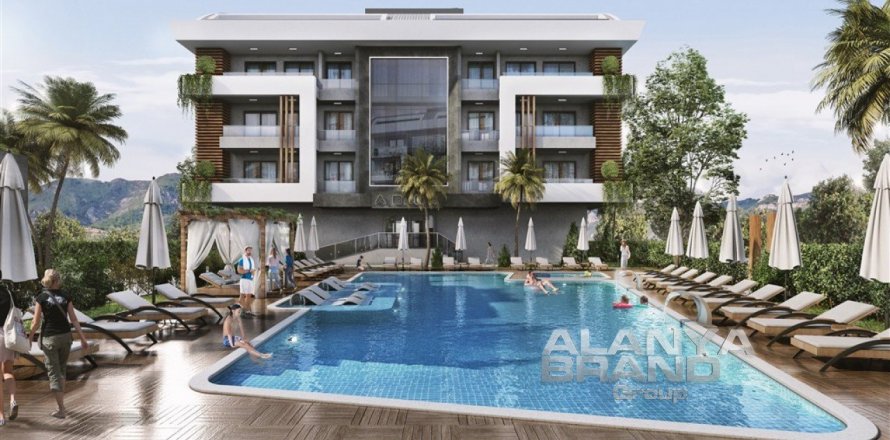 1+1 Lejlighed  i Alanya, Antalya, Tyrkiet Nr. 59020