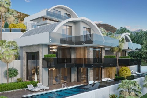 4+1 Villa  i Alanya, Antalya, Tyrkiet Nr. 62122 - 7