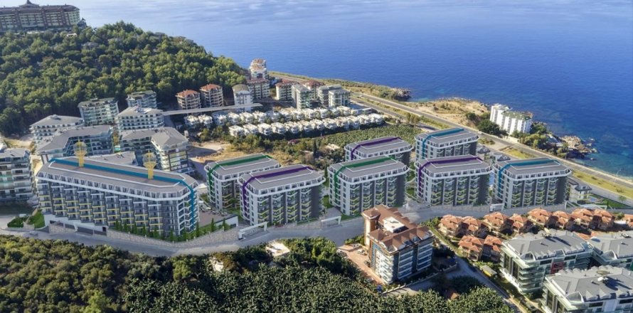 1+1 Lejlighed  i Kargicak, Alanya, Antalya, Tyrkiet Nr. 37770