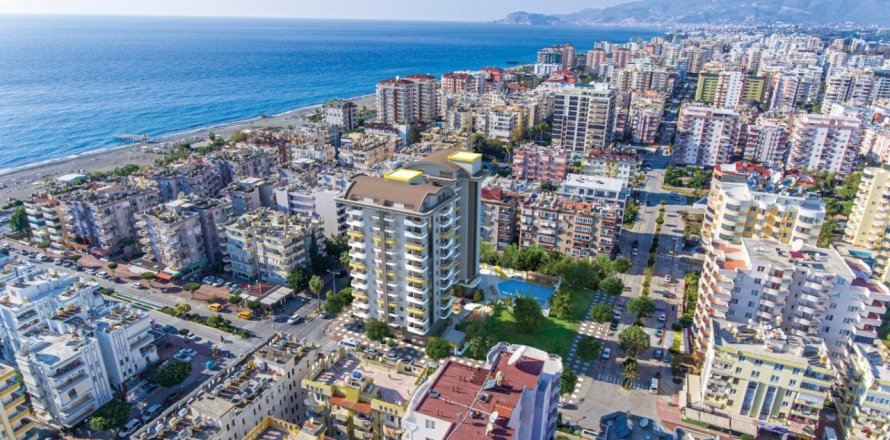 1+1 Lejlighed  i Alanya, Antalya, Tyrkiet Nr. 58893