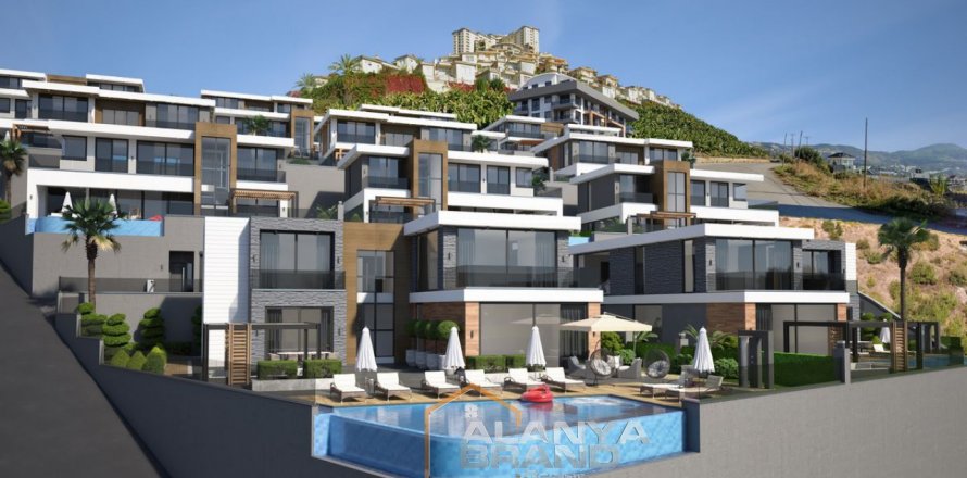 3+1 Lejlighed  i Alanya, Antalya, Tyrkiet Nr. 59035