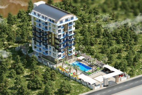 1+1 Lejlighed  i Alanya, Antalya, Tyrkiet Nr. 58945 - 5