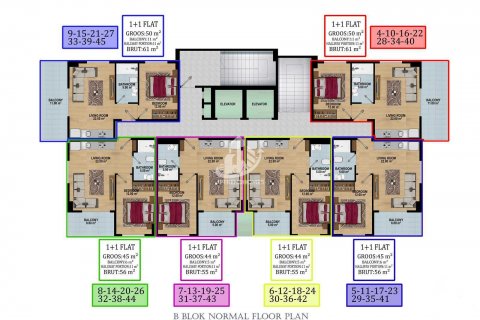 1+1 Boligkompleks  i Konakli, Antalya, Tyrkiet Nr. 60658 - 30