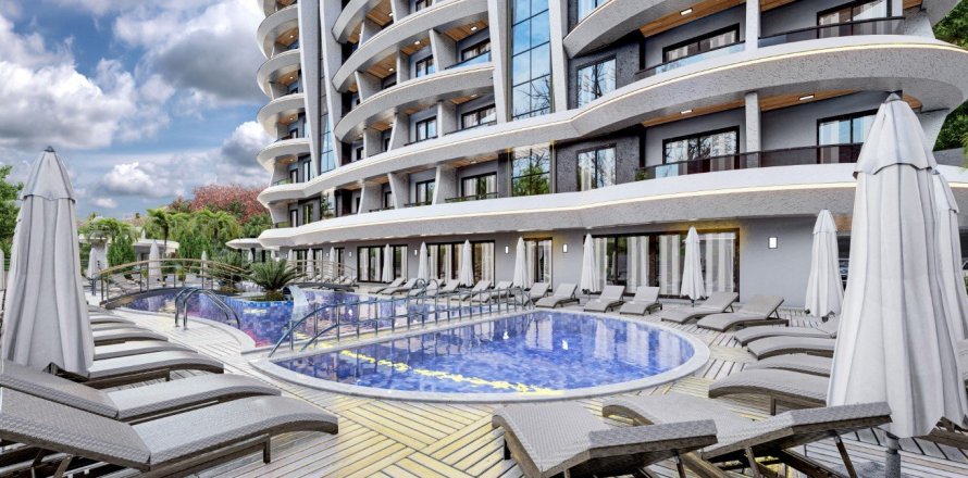 2+1 Lejlighed  i Alanya, Antalya, Tyrkiet Nr. 58783