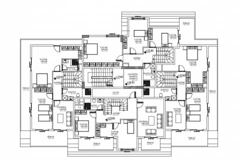 2+1 Lejlighed i Syedra Natura Residence &#8212; европейский комплекс отельной концепции 850 м от моря, Alanya, Antalya, Tyrkiet Nr. 56138 - 24