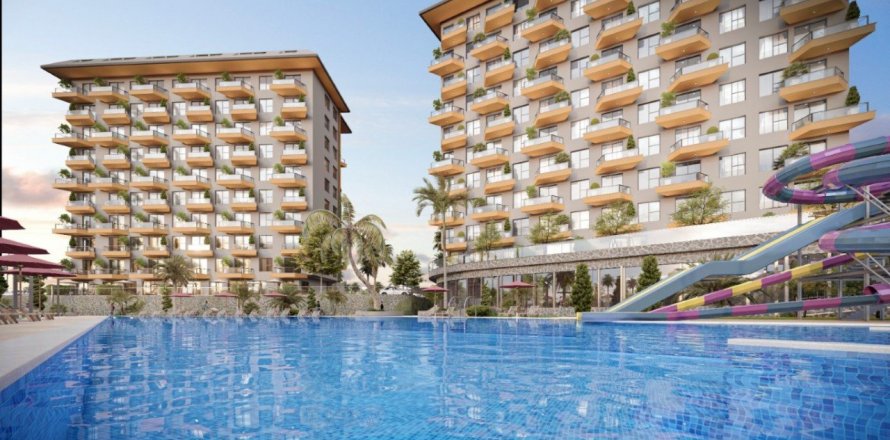 2+1 Lejlighed  i Alanya, Antalya, Tyrkiet Nr. 59002