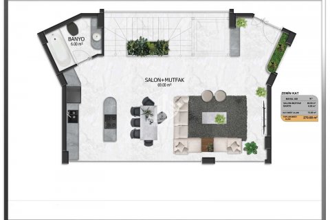 3+1 Villa  i Alanya, Antalya, Tyrkiet Nr. 63277 - 12