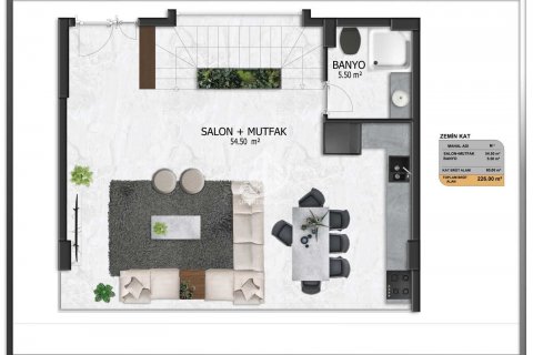 3+1 Villa  i Alanya, Antalya, Tyrkiet Nr. 63277 - 15