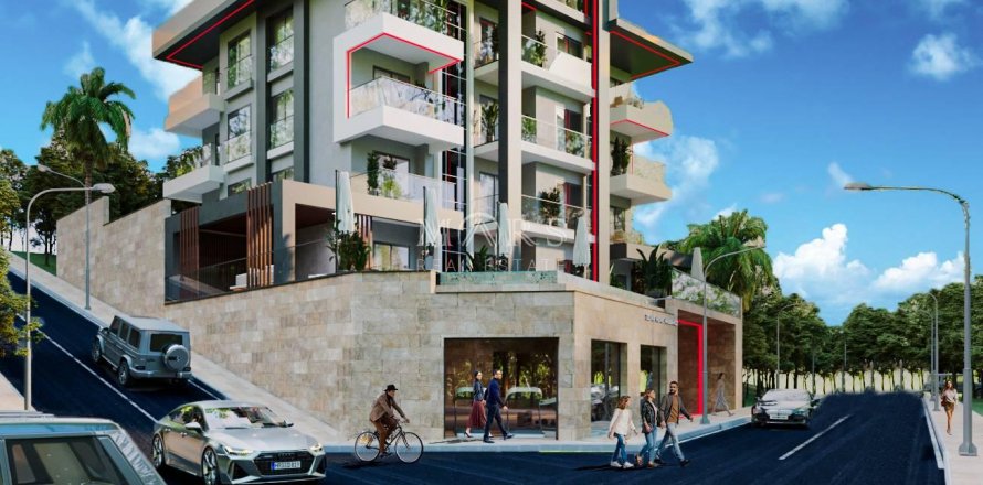 1+1 Lejlighed i An ultra-modern complex located in the Hasbahce area with all the necessary infrastructure on the territory, Alanya, Antalya, Tyrkiet Nr. 64013