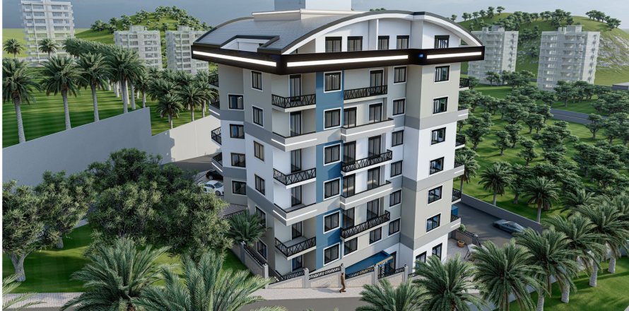 3+1 Penthouse  i Mahmutlar, Antalya, Tyrkiet Nr. 64689