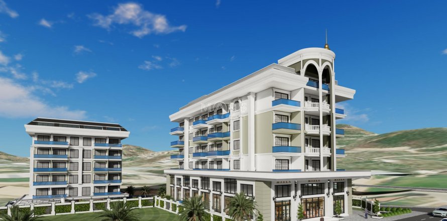 2+1 Lejlighed i Modern residential complex in Kargicak area near the sea, Alanya, Antalya, Tyrkiet Nr. 68533