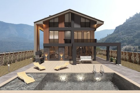 3+1 Villa  i Fethiye, Mugla, Tyrkiet Nr. 76730 - 1