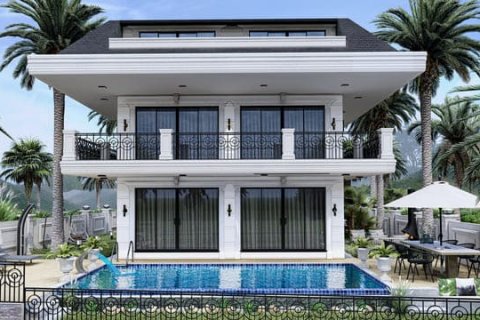 4+1 Villa  i Kargicak, Alanya, Antalya, Tyrkiet Nr. 34268 - 1