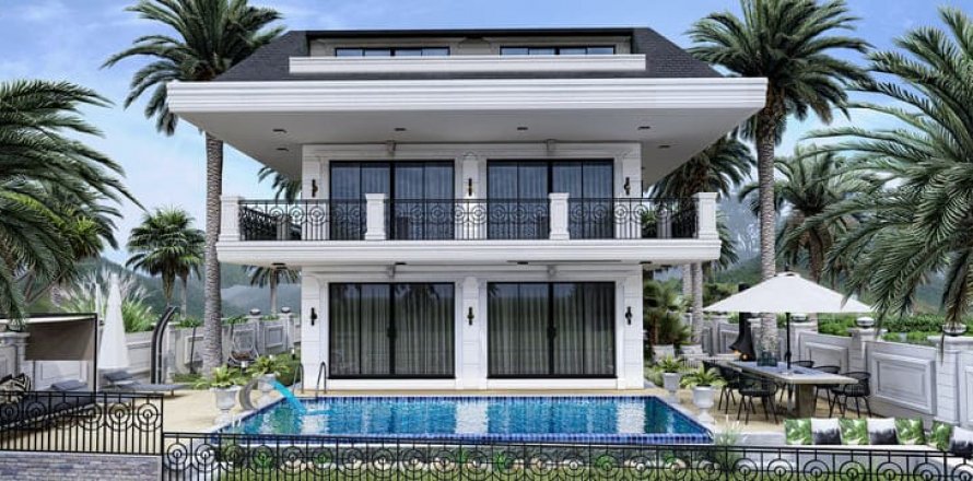 4+1 Villa  i Kargicak, Alanya, Antalya, Tyrkiet Nr. 34268