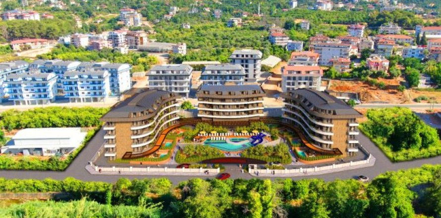 1+1 Lejlighed  i Oba, Antalya, Tyrkiet Nr. 77041