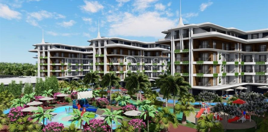3+1 Lejlighed i Residential complex in the Oba area with all the necessary social infrastructure nearby, Alanya, Antalya, Tyrkiet Nr. 73824