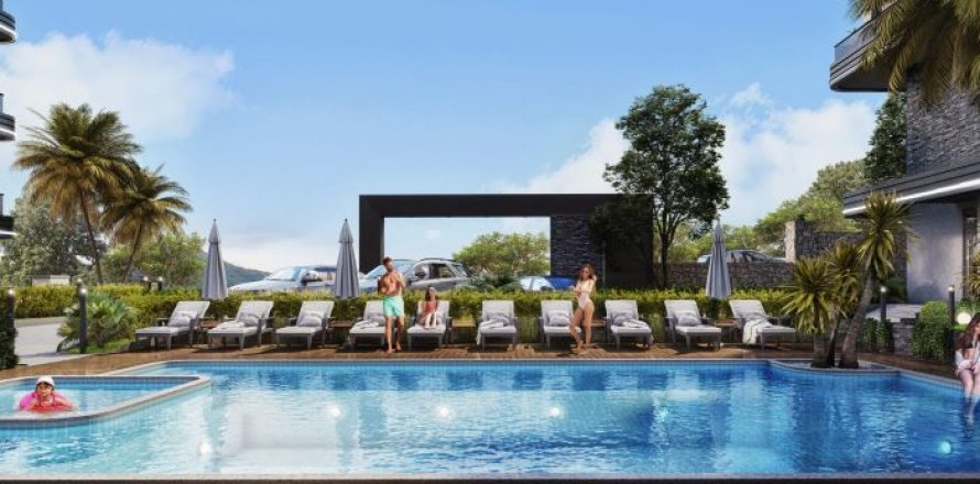 3+1 Penthouse  i Oba, Antalya, Tyrkiet Nr. 76786