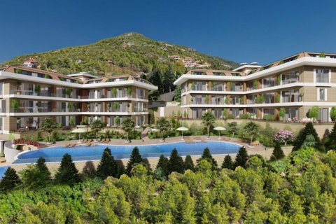 2+1 Lejlighed  i Alanya, Antalya, Tyrkiet Nr. 76357 - 1