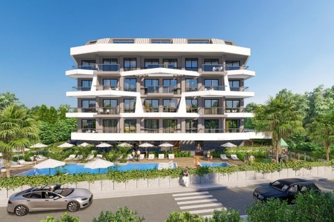 1+1 Lejlighed  i Alanya, Antalya, Tyrkiet Nr. 82831 - 2