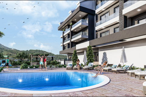 1+1 Lejlighed  i Oba, Antalya, Tyrkiet Nr. 80497 - 1