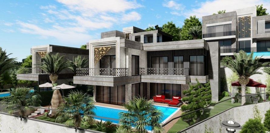 4+1 Villa  i Kargicak, Alanya, Antalya, Tyrkiet Nr. 83238