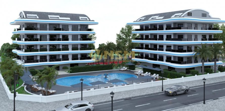 1+1 Lejlighed  i Alanya, Antalya, Tyrkiet Nr. 83788