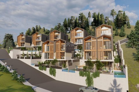 2+1 Lejlighed i Complex of villas in Tepe area, Alanya, Antalya, Tyrkiet Nr. 82446 - 1