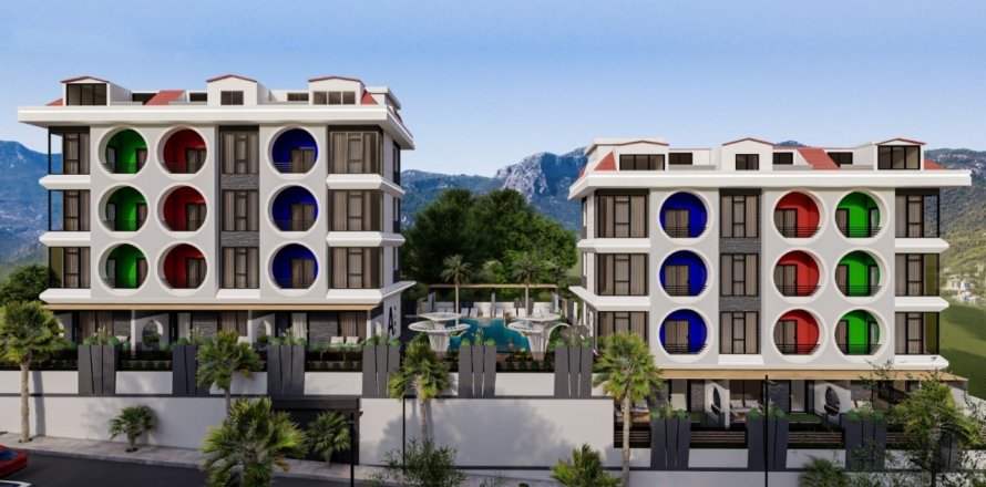 2+1 Boligkompleks  i Mahmutlar, Antalya, Tyrkiet Nr. 79732