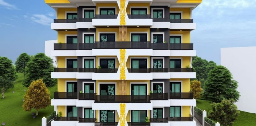 1+1 Lejlighed  i Alanya, Antalya, Tyrkiet Nr. 41255