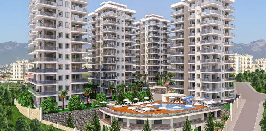 2+1 Boligkompleks  i Mahmutlar, Antalya, Tyrkiet Nr. 79700