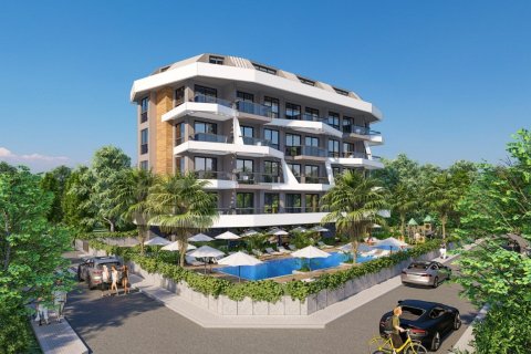 1+1 Lejlighed  i Alanya, Antalya, Tyrkiet Nr. 82831 - 1