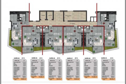 1+1 Boligkompleks  i Demirtas, Alanya, Antalya, Tyrkiet Nr. 79675 - 17