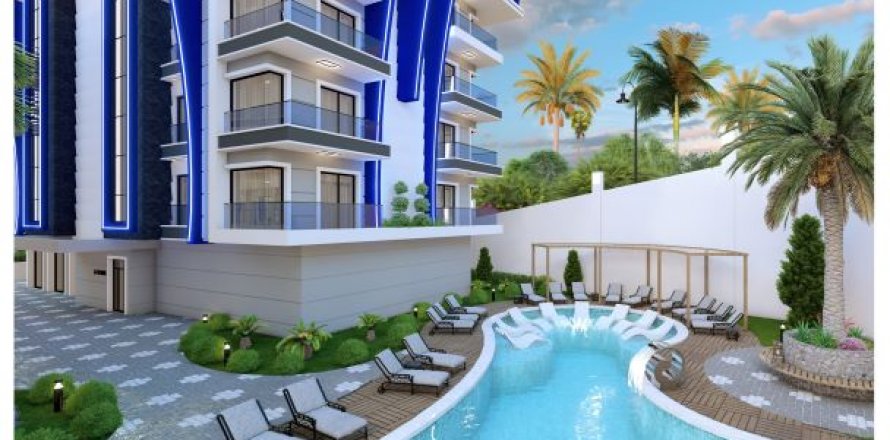 2+1 Penthouse  i Turkler, Alanya, Antalya, Tyrkiet Nr. 82308