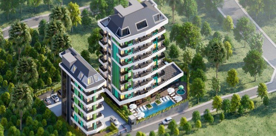 1+1 Boligkompleks  i Avsallar, Antalya, Tyrkiet Nr. 79662