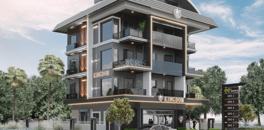 1+1 Lejlighed i A small cozy residential complex in Oba district near the hospital and shopping center, Alanya, Antalya, Tyrkiet Nr. 85841
