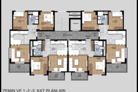 1+1 Lejlighed  i Okurcalar, Alanya, Antalya, Tyrkiet Nr. 85182 - 23