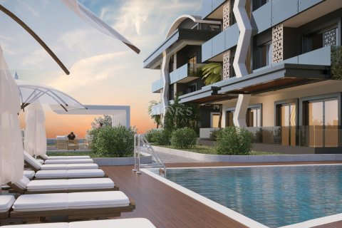 4+1 Lejlighed i A small cozy complex in the Hasbahce area with a swimming pool and a Spa center on the territory, Alanya, Antalya, Tyrkiet Nr. 85840 - 3