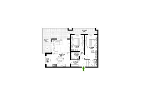 2+1 Wohnung in Yekta Kingdom Premium, Mahmutlar, Antalya, Türkei Nr. 227730