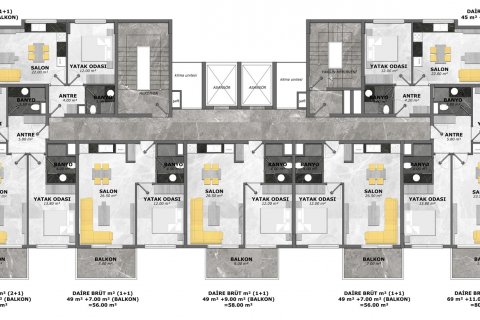 1+1 Wohnung  in Avsallar, Antalya, Türkei Nr. 23388 - 15