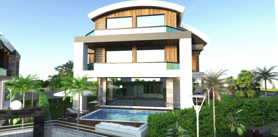 3+1 Villa  in Kargicak, Alanya, Antalya, Türkei Nr. 46891