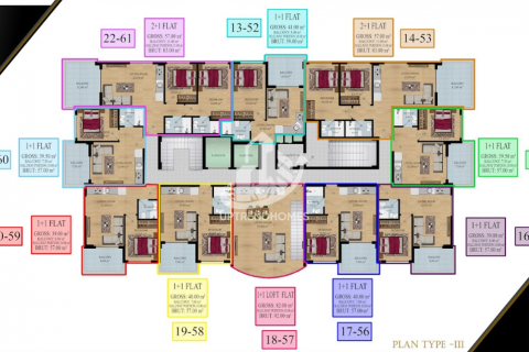 1+1 Wohnung  in Avsallar, Antalya, Türkei Nr. 31654 - 17