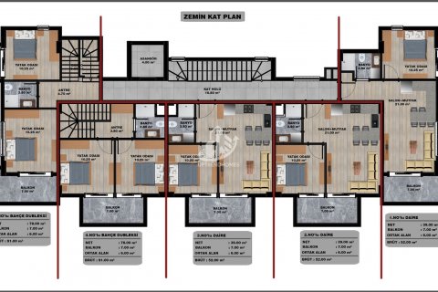 1+1 Wohnung  in Oba, Antalya, Türkei Nr. 49197 - 27