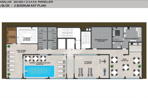 1+1 Wohnung  in Avsallar, Antalya, Türkei Nr. 47801 - 24