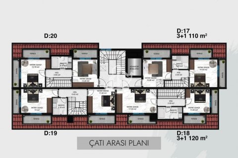 1+1 Wohnung  in Alanya, Antalya, Türkei Nr. 50294 - 27